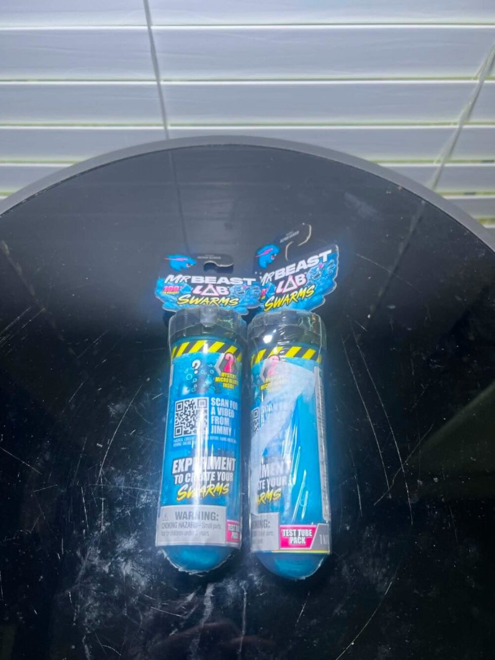 2 Brand New MrBeast Lab Swarms Test Tube 2, 1 inch Themed Swarms Collectible.
